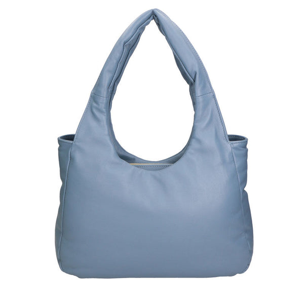 Women's Shoulder Bag in Nappa Print Leather - 6502.