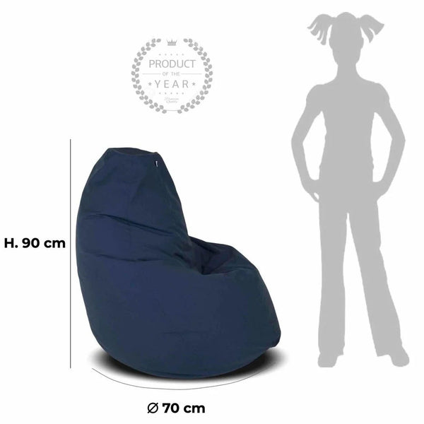 SESSANTOTTO 68 Pied de Poule, Pouf Poltrona Sacco L Sfoderabile