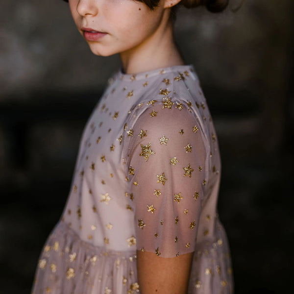 DOPPIO ABITO TULLE CON STELLINE