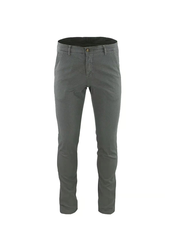 TROUSERS WITH TWO-TONE FABRIC