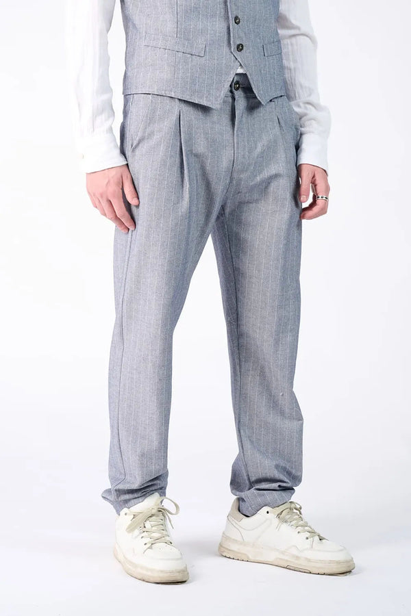Pinstriped Trousers