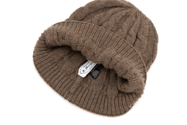 Brown cashmere hat