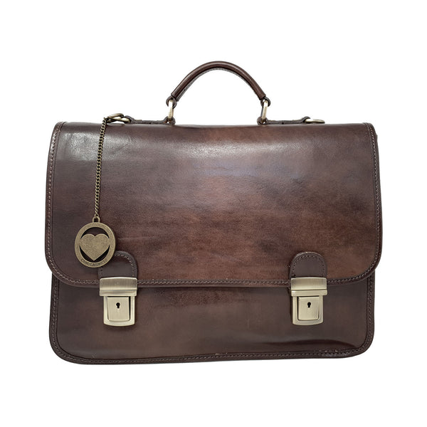 Borsa da lavoro Ventiquattrore Portadocumenti da Uomo Tracolla in pelle - 40x28x10 Cm - G225