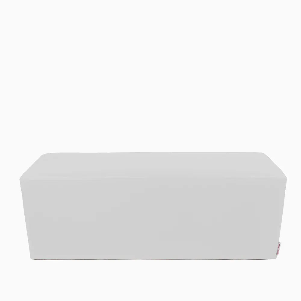 HORIZON 84, Pouf Bench Footrest in Removable Eco-Leather 84x42 h 42
