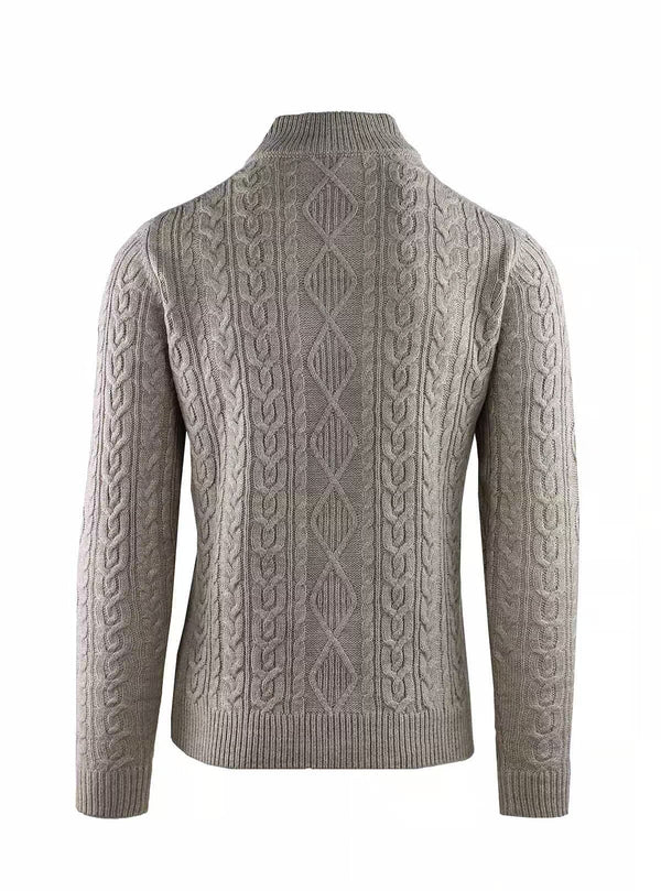 JACKET WITH BUTTONS AND DOUBLE BRAID WORKMANSHIP