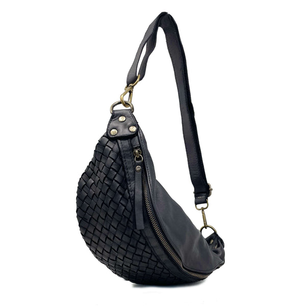 Unisex Vintage Style Soft Leather Crossbody Fanny Pack - K036 