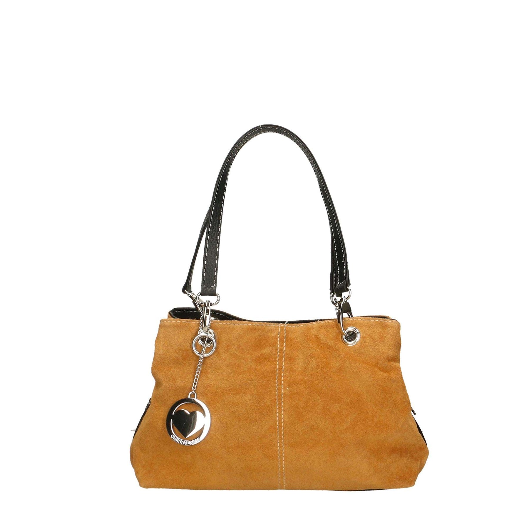 Women's Suede Handbag - 32x20x14 cm - 10028 