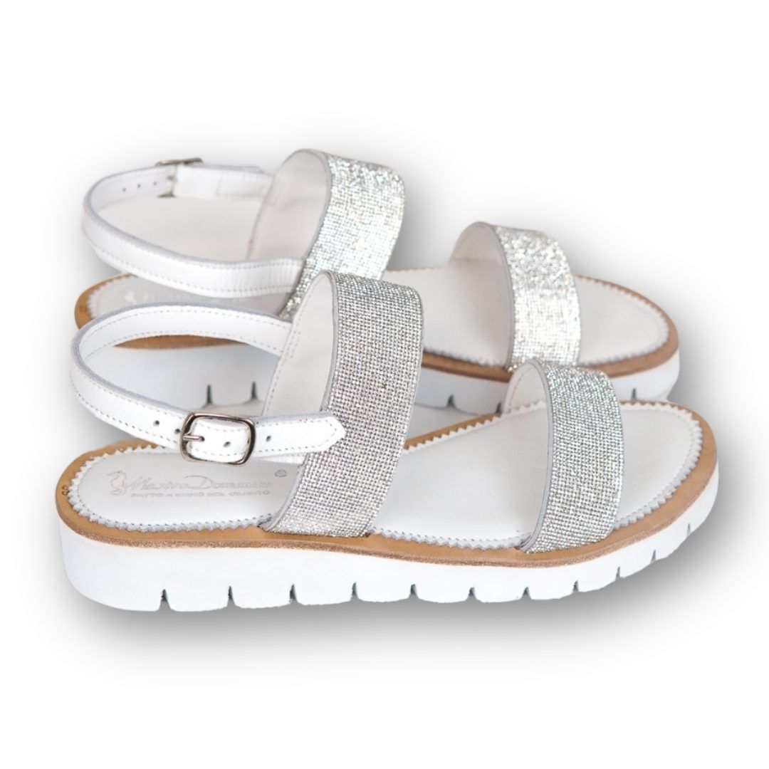 MastroDomenico Women's Handmade Sandals - Cloud