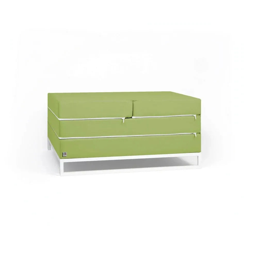 DIVERSO OUTDOOR, Outdoor Sofa Bed and Pouf 90x90 cm 