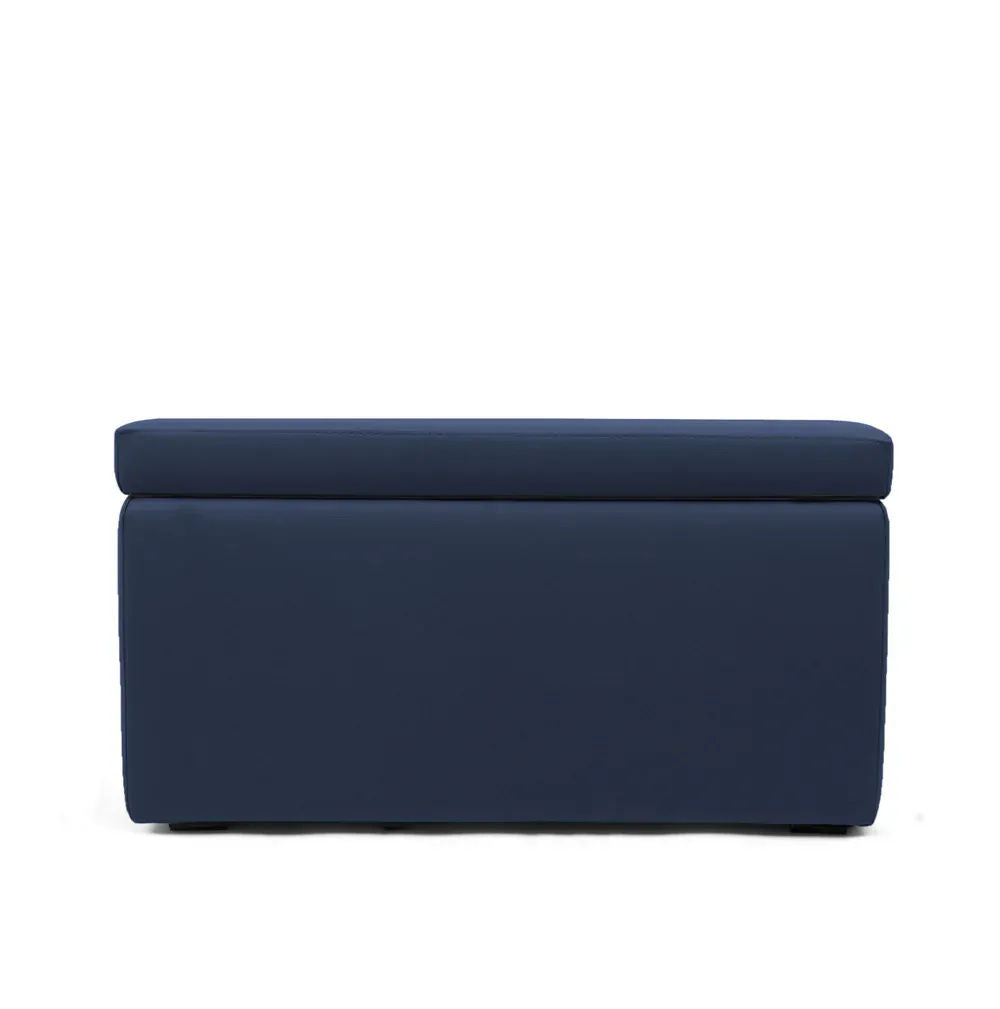 PANDORA 84 ECO SWING, Panca Pouf Contenitore Rettangolare in Ecopelle con Ruote 84x42 h42