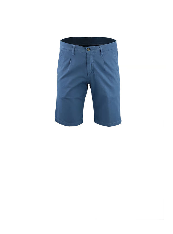 BERMUDA SHORTS WITH MICRO-WORKED TEXTURE FABRIC