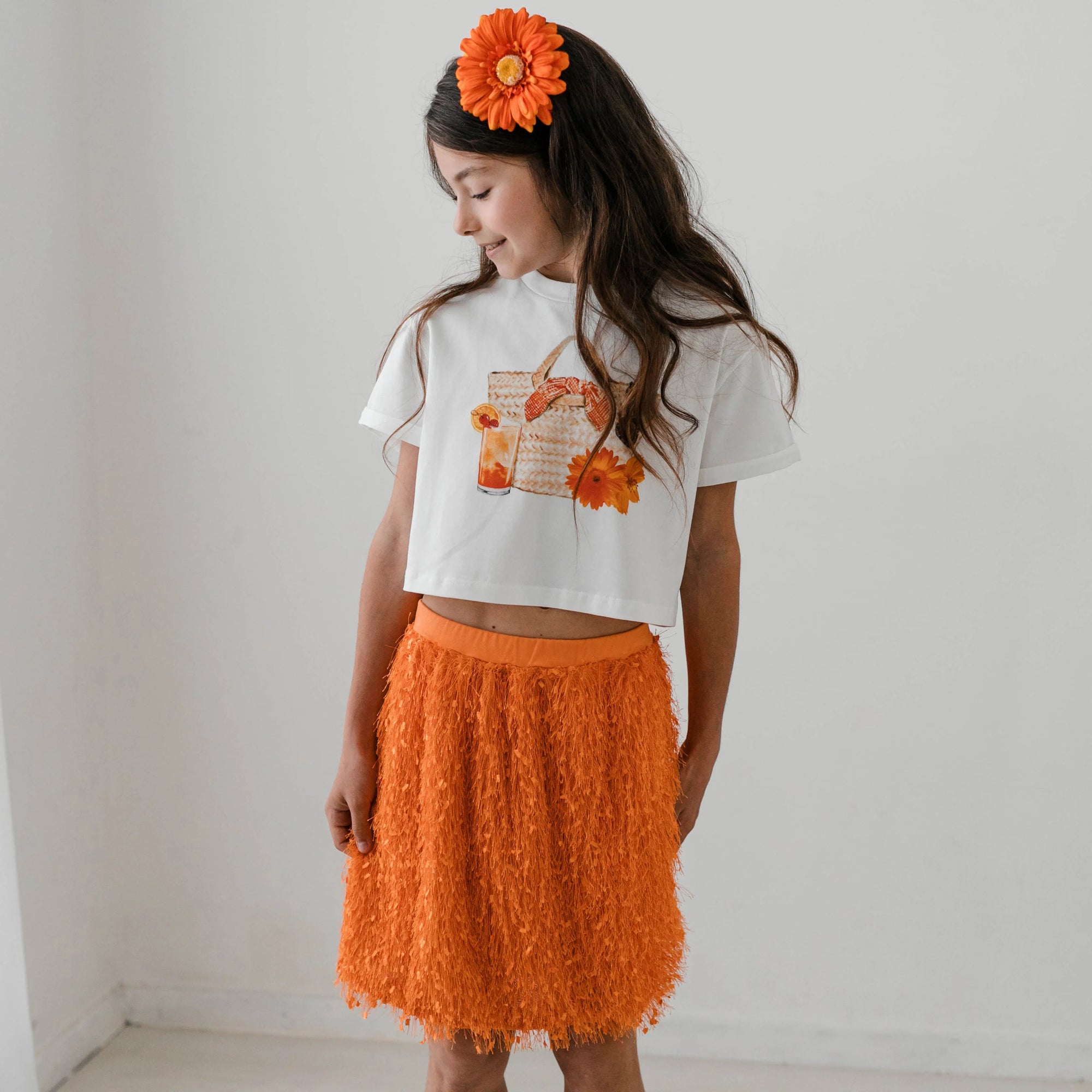 FRONT FABRIC SKIRT