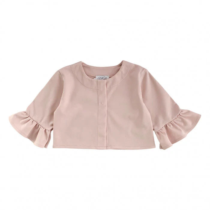 JACKET WITH TRUMPET SLEEVE