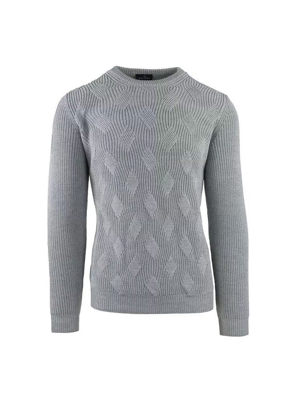 CREW NECK WITH CORN AND DIAMOND PATTERN