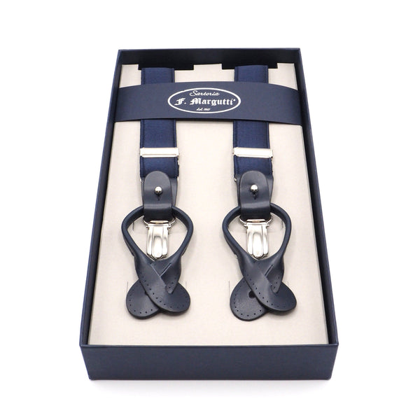 Elegant blue suspenders