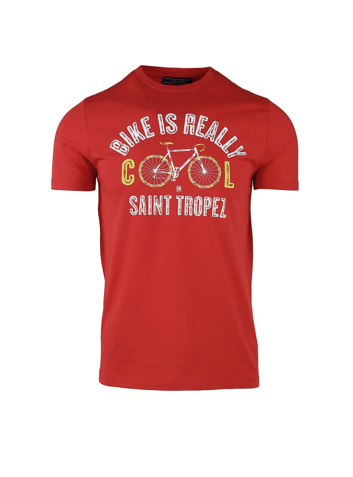 T-SHIRT IN JERSEY CON STAMPA BIKE