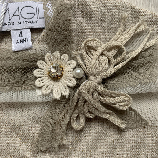 MINI ABITO FELPINA BEIGE