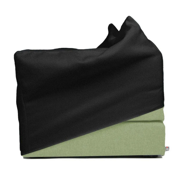 TOUF GREEN, Pouf Bed Green Base and Pouf Cover 70x63
