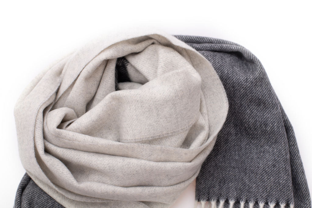Cashmere fringe scarf