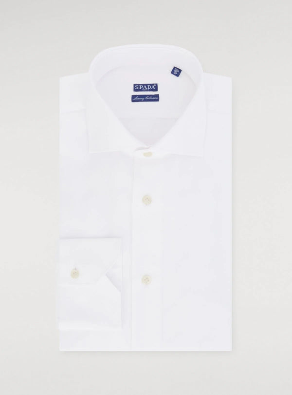 Solid color cotton shirt