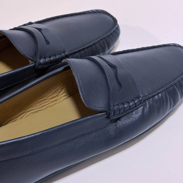 MastroDomenico Men's Handmade Moccasins - Moissanite Notte 