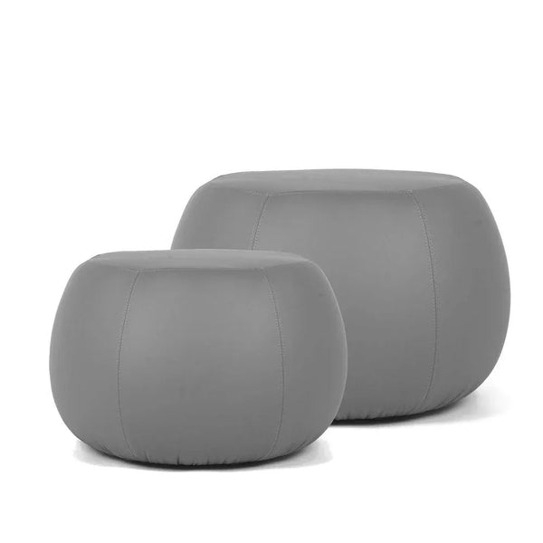 COCOON ECO M,  Pouf Design Rotondo in Ecopelle 64x45