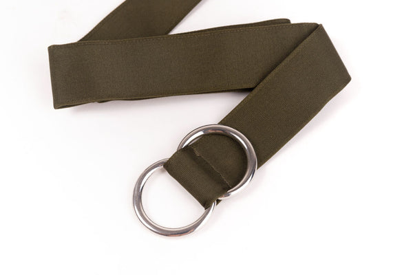 Green fabric belt
