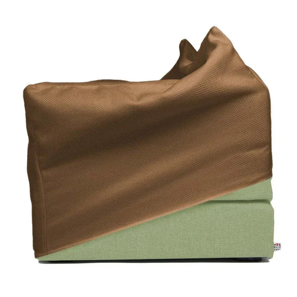 TOUF GREEN, Pouf Bed Green Base and Pouf Cover 70x63