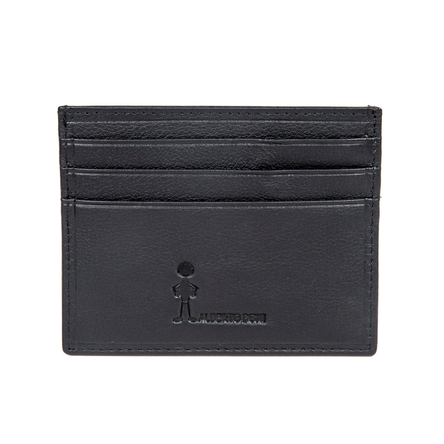 Black leather pouch wallet