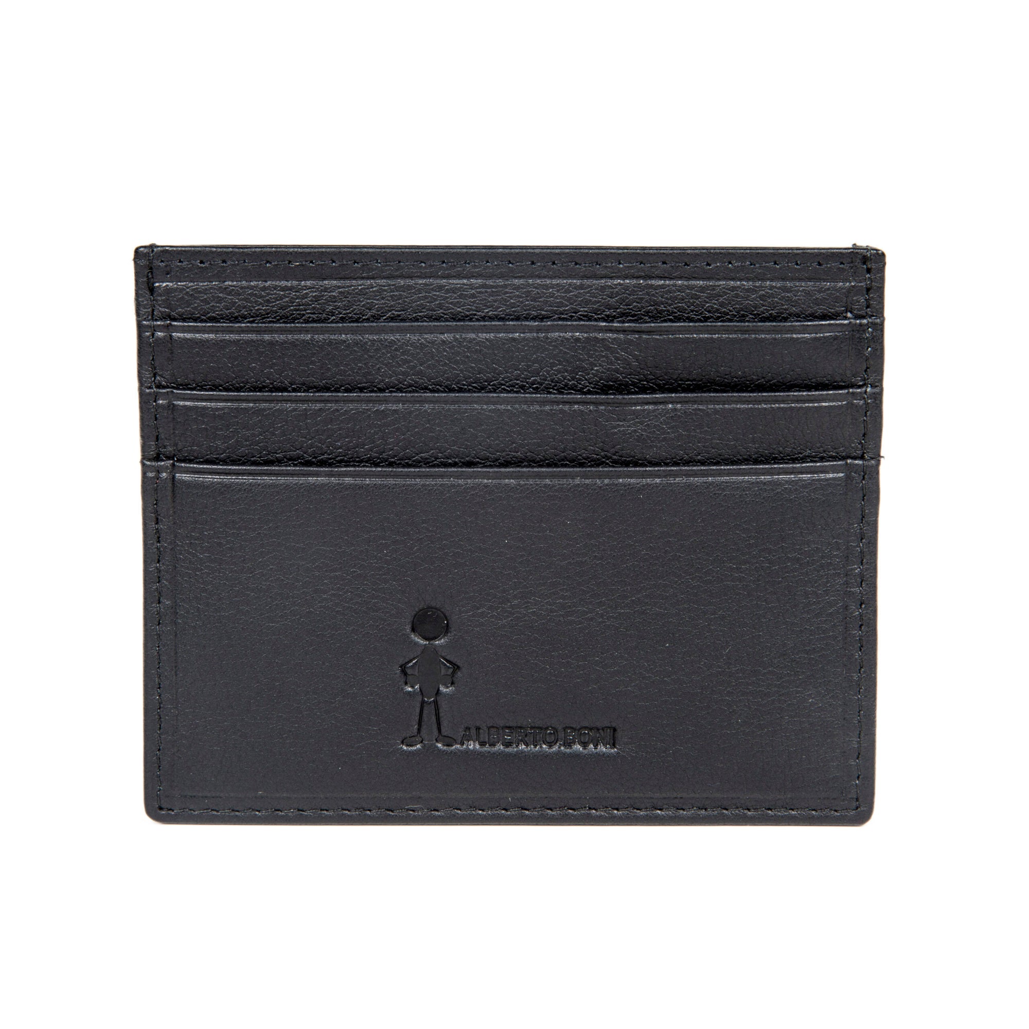 Black leather pouch wallet