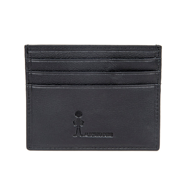 Black leather pouch wallet