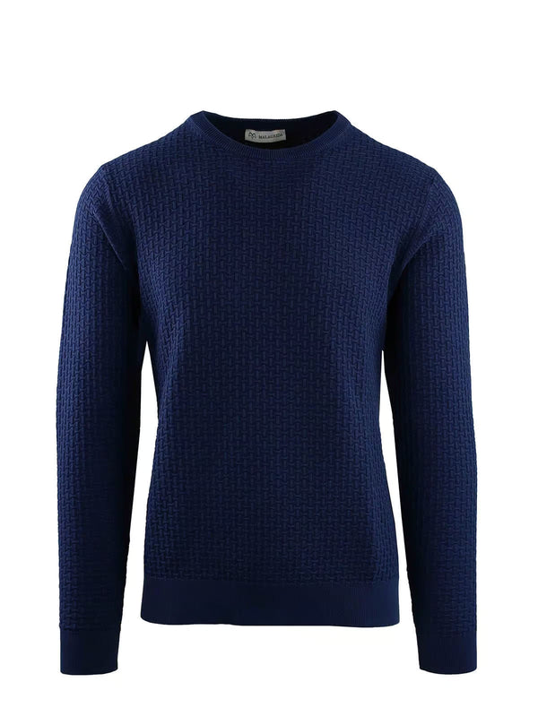 CREW NECK LONG SLEEVE WITH DÉLAVÉ EFFECT DIAMOND WORKMANSHIP