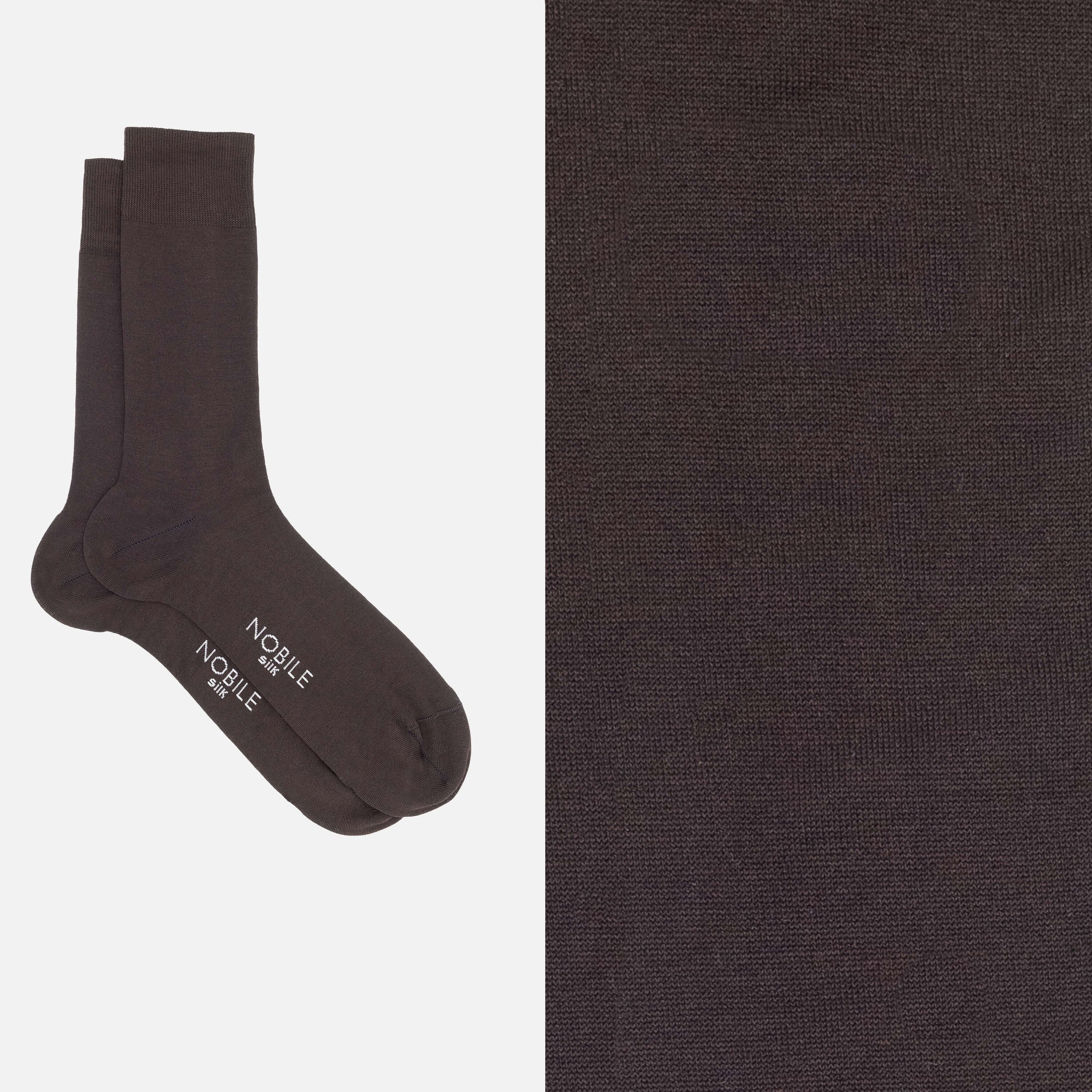 Nobile Luxury Essential - Short sock in pure mulberry silk