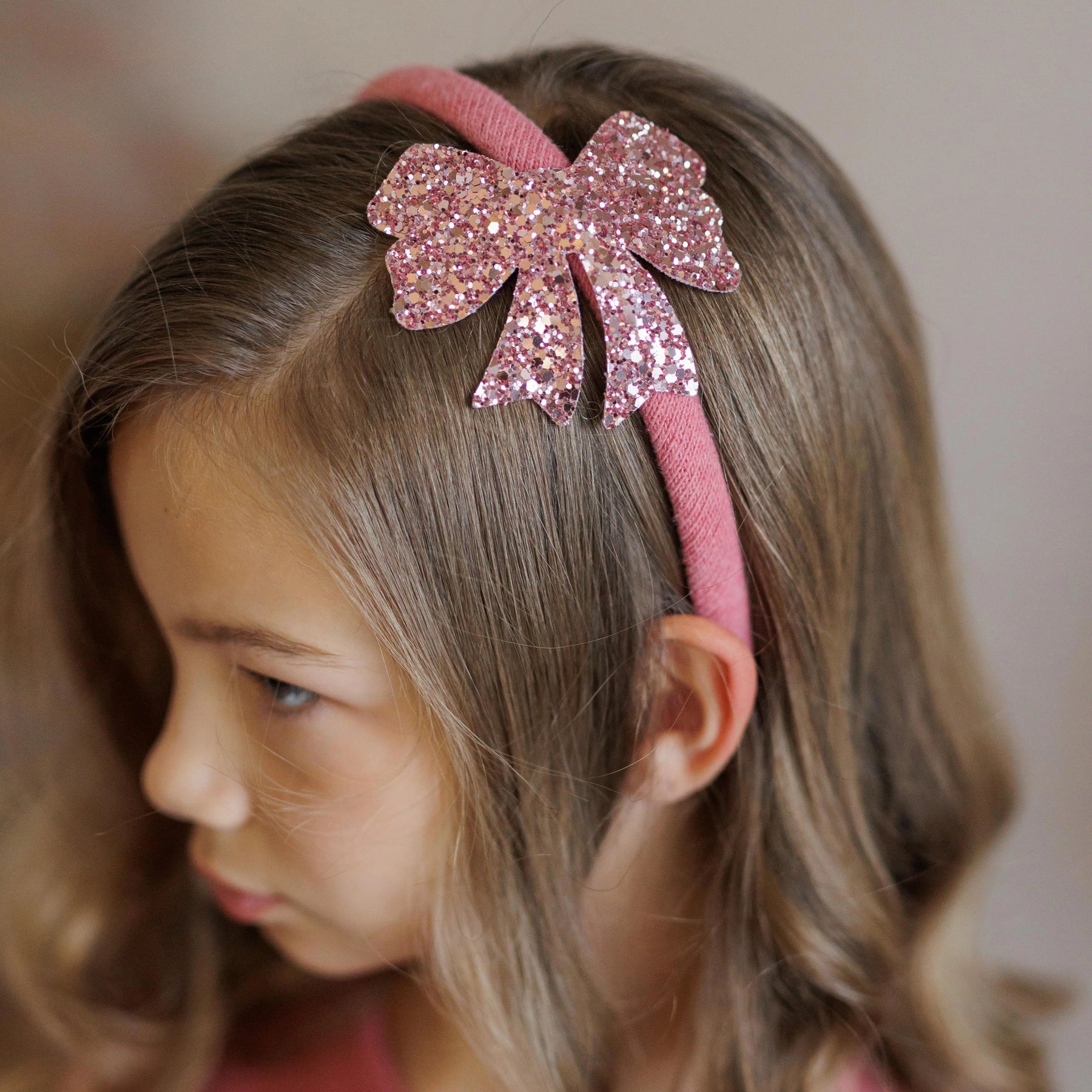 GLITTER BOW HEADBAND