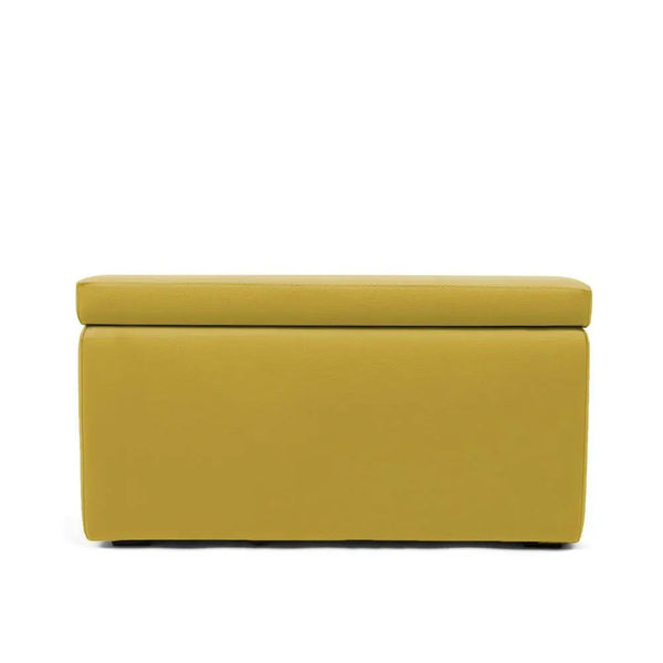 PANDORA 84 ECO, Rectangular Pouf Container in Eco-leather 84x42 h42
