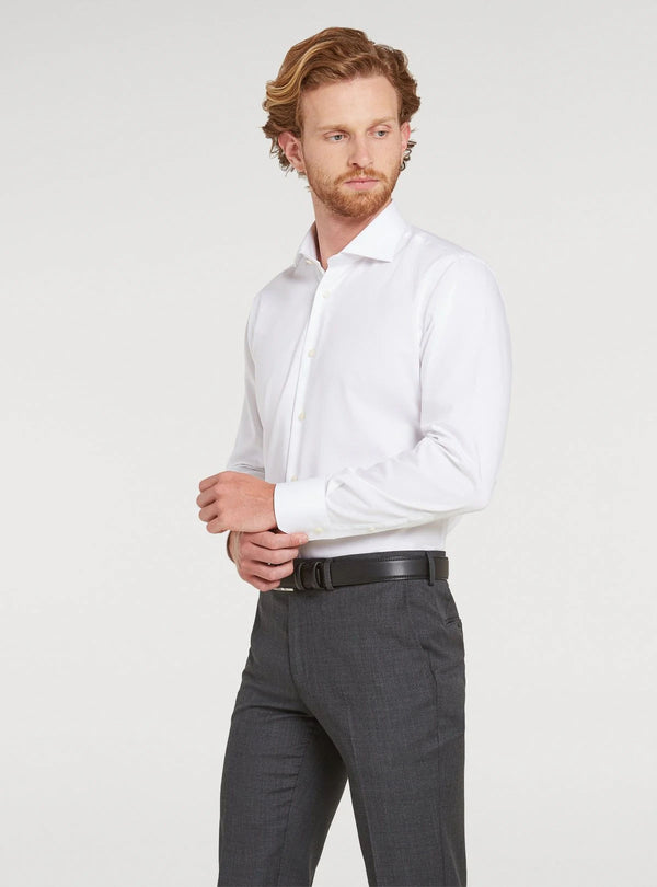 Solid color cotton shirt