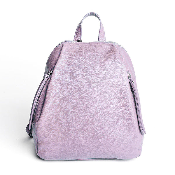 ZIP AM - Dollar Leather Backpack Purple