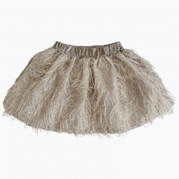 ECRU' STRINGY SKIRT