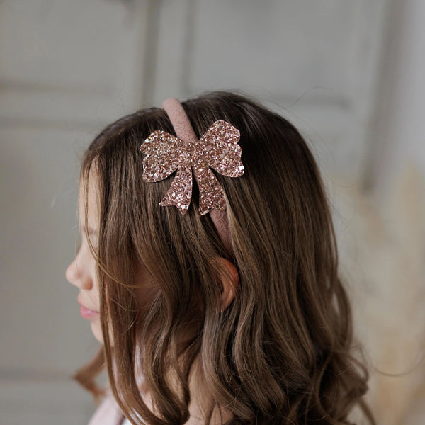 CERCHIETTO CON FIOCCO GLITTER