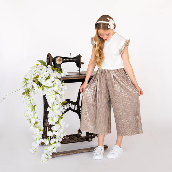 PLEATED TROUSERS