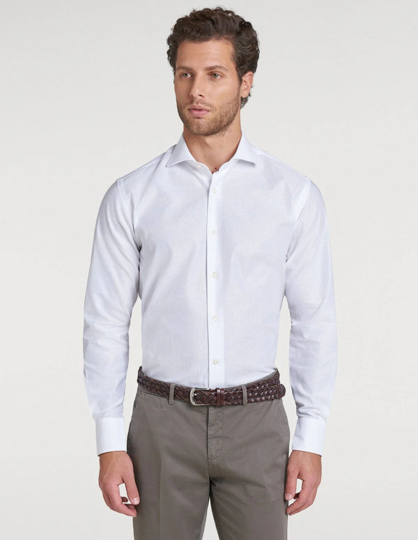 Cellular cotton shirt