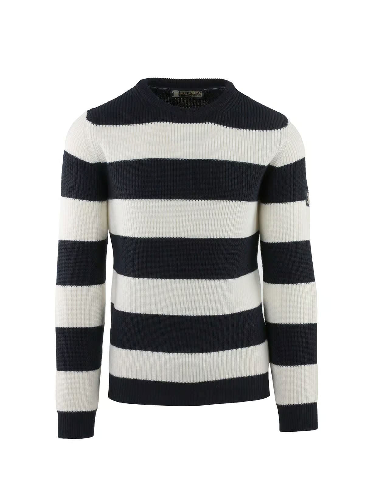 CREW NECK ENGLISH RIB STRIPED