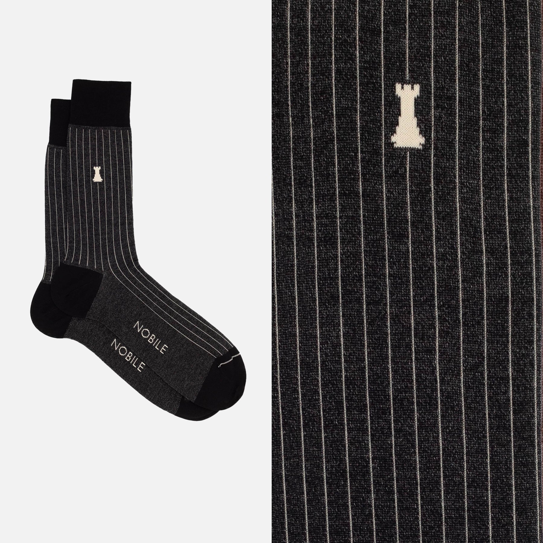 Julius Caesar - Short sock with very fine ribs 