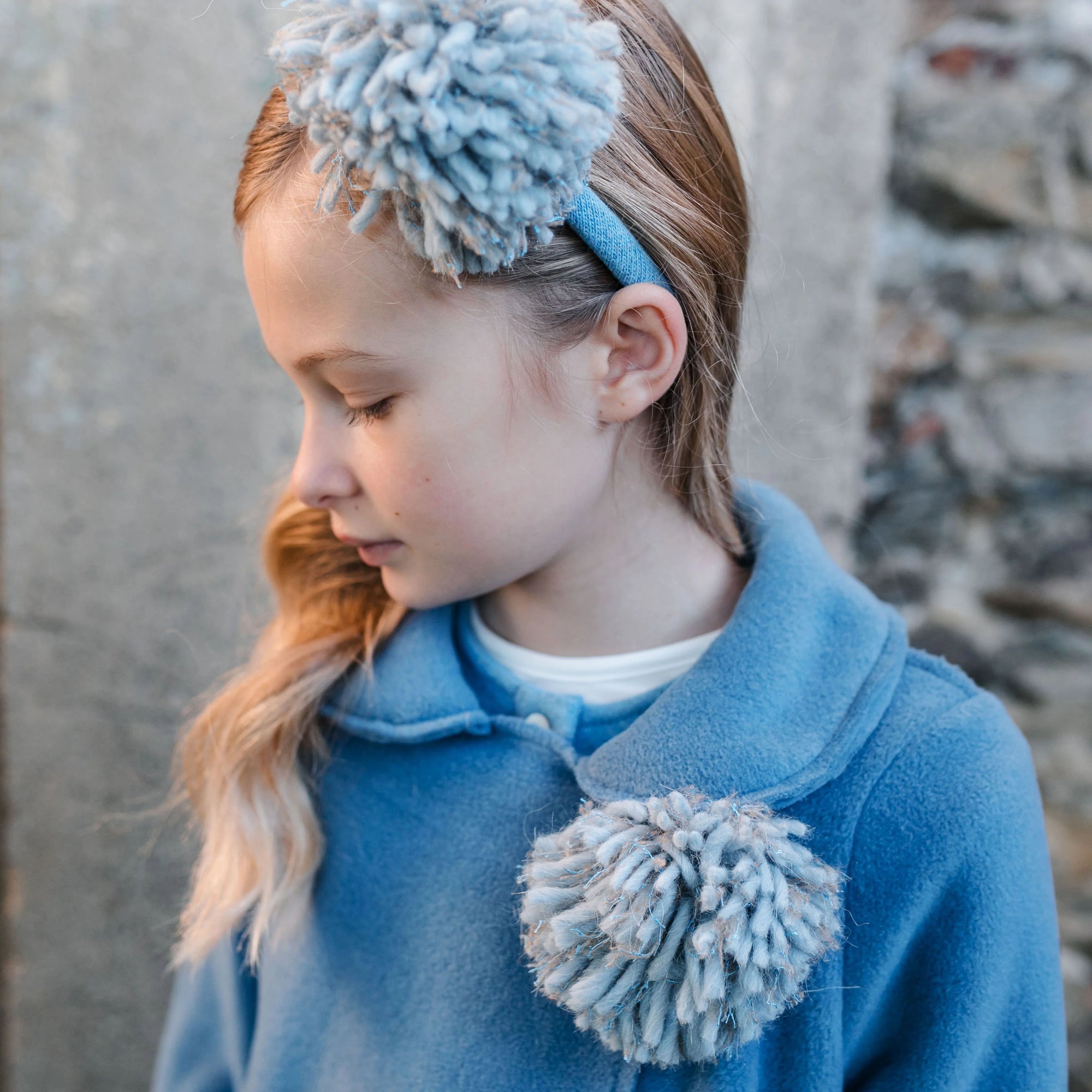 WOOL POMPOM HEADBAND