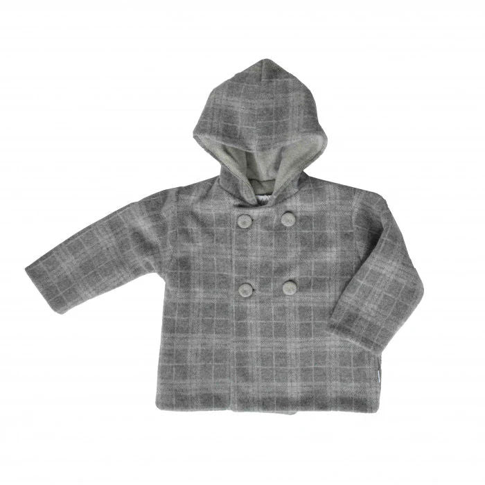 CAPPOTTINO CON CAPPUCCIO A QUADRI