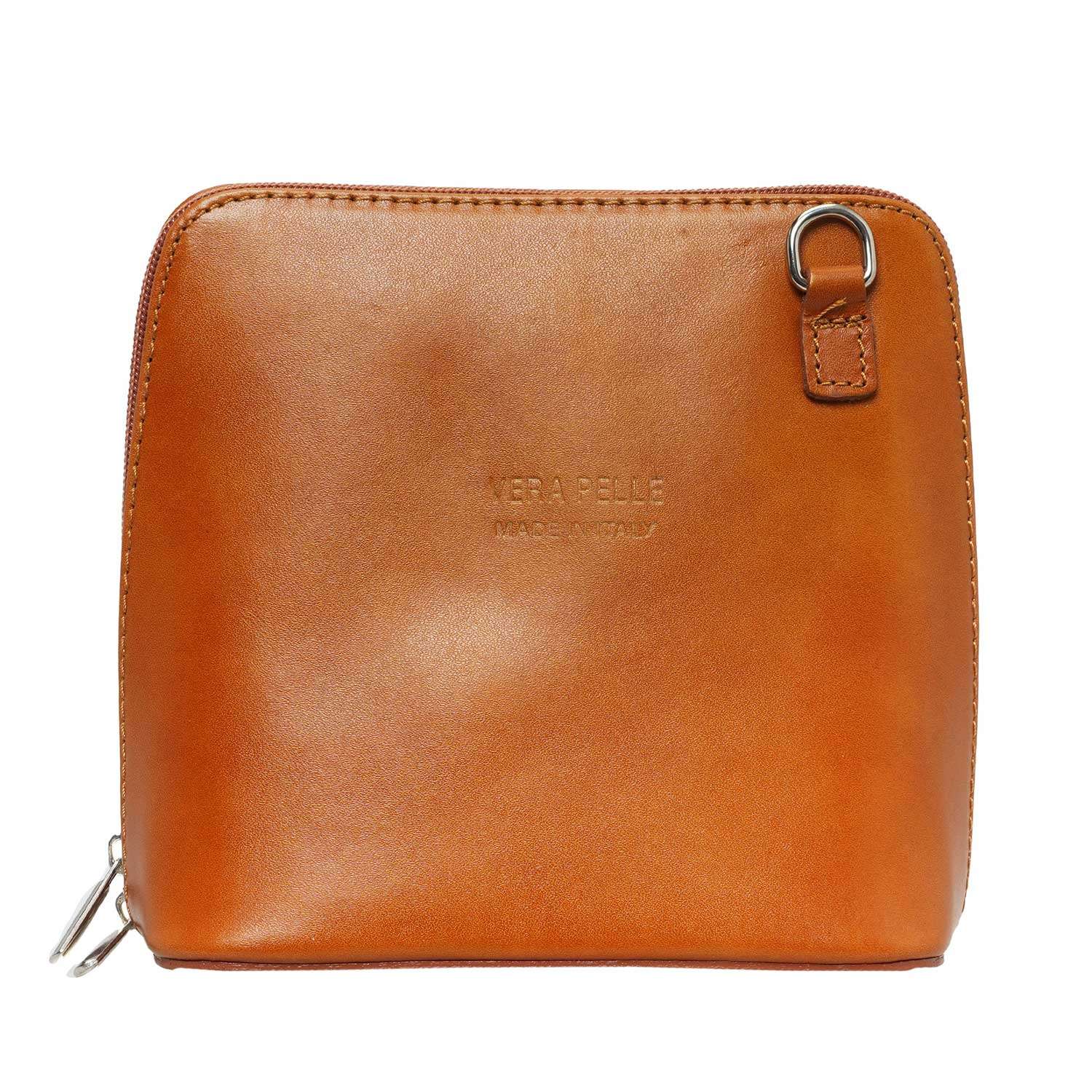 Unisex Leather Shoulder Bag - 17 x 17 x 9 Cm - 133 
