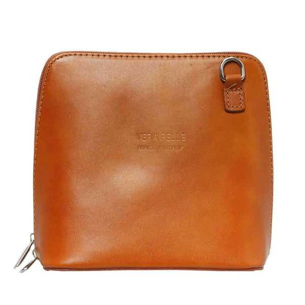 Unisex Leather Shoulder Bag - 17 x 17 x 9 Cm - 133 