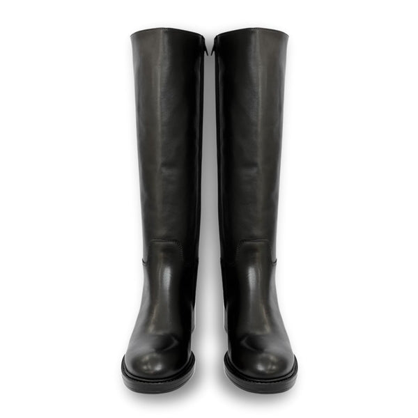 MastroDomenico Women's Handmade High Boots - Black 