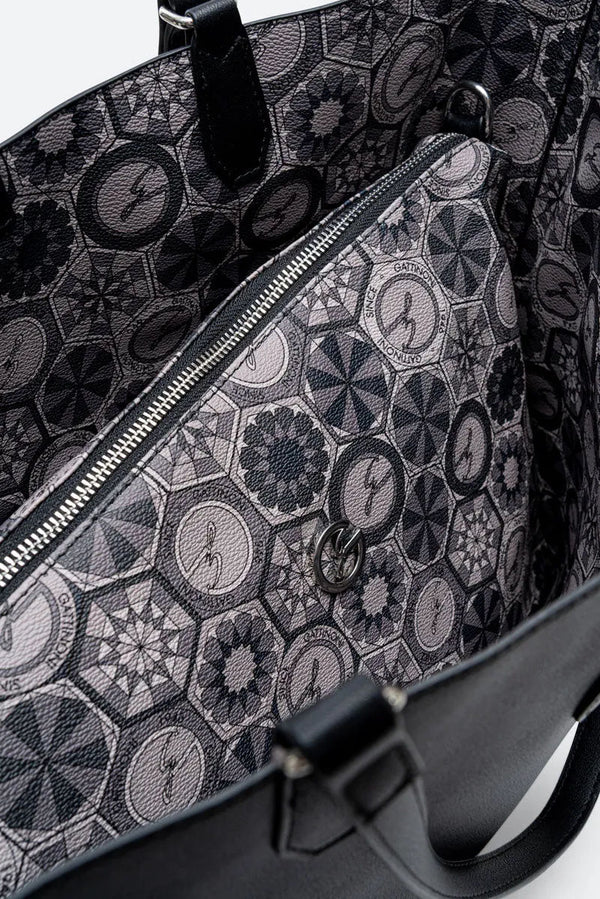 Teodosia Reversible Black shopping bag