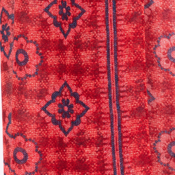 Red pure wool scarf